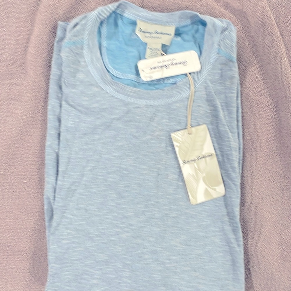 Tommy Bahama XXL reversible Flip Tide Tshirt short sleeve.  Glass bead blue  NWT